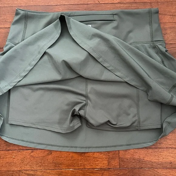 Marika Olive Green Skater Skirt - Picture 5 of 5